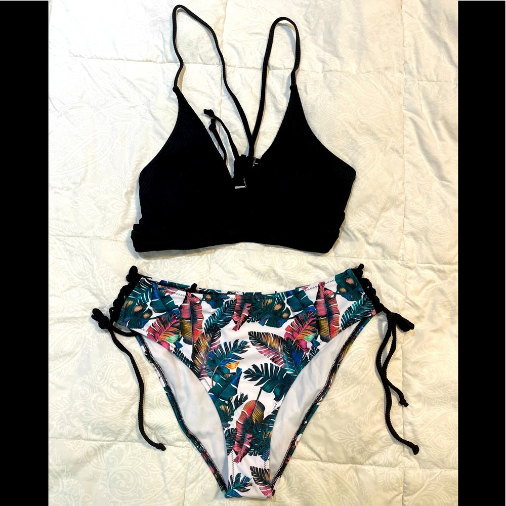 High-waisted Two-piece Bathing Suit